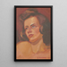 Portrait einer Frau - James C. Kulhanek — gerahmtes Bild an der Wand