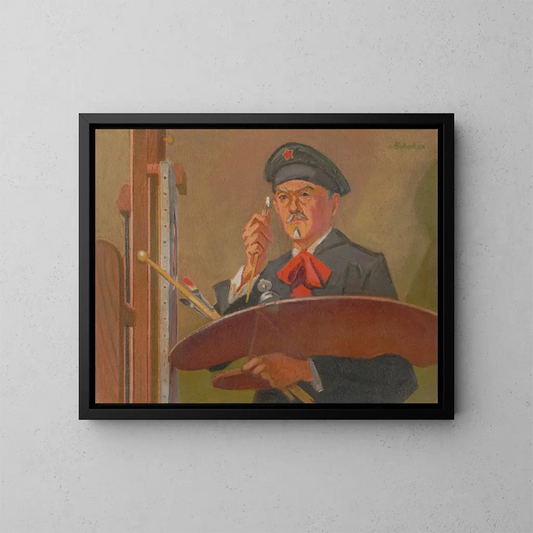 Selbstporträt - James C. Kulhanek — gerahmtes Bild an der Wand