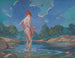 Die Dame beim Pfützenlaufen - James C. Kulhanek — Ansicht des Kunstwerks
