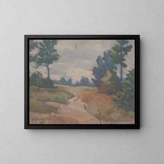 Der einsame Weg - James C. Kulhanek — gerahmtes Bild an der Wand