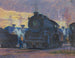 Dämmerung des Dampfes am Lindale-Depot - James C. Kulhanek — Ansicht des Kunstwerks