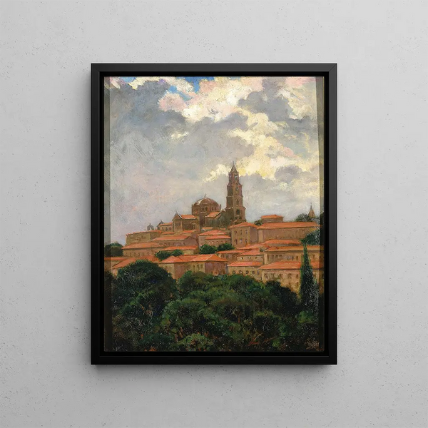 Kathedrale des Puy - James Carroll Beckwith — gerahmtes Bild an der Wand