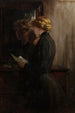 Die Liebesbriefe der Großmutter - James Carroll Beckwith — Ansicht des Kunstwerks