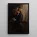 Die Liebesbriefe der Großmutter - James Carroll Beckwith — gerahmtes Bild an der Wand