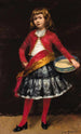 Junge Frau mit Tamburin - James Carroll Beckwith — Ansicht des Kunstwerks