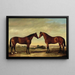 Paare von Pferden - James Clark — gerahmtes Bild an der Wand