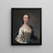 Portrait einer Dame - James Cranke — gerahmtes Bild an der Wand