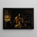 James Watt und die Dampfmaschine, der Anbruch des 19. Jahrhunderts - James Eckford Lauder — gerahmtes Bild an der Wand