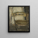 Dossier d'une chaise - James Ensor — gerahmtes Bild an der Wand