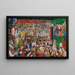 L'entrée du Christ à Bruxelles en 1889 - James Ensor — gerahmtes Bild an der Wand