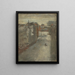 L'avenue Van Iseghem sous la neige - James Ensor — gerahmtes Bild an der Wand