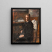 Portrait de Willy Finch - James Ensor — gerahmtes Bild an der Wand