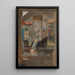 Skelett, das chinesische Szenen betrachtet - James Ensor — gerahmtes Bild an der Wand