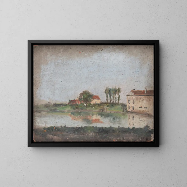Der Garten des Tivoli-Cafés in Ostende - James Ensor — gerahmtes Bild an der Wand
