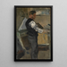 Willy Finch im Atelier - James Ensor — gerahmtes Bild an der Wand