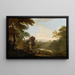 Landschaft im italienischen Stil mit Figuren in der Nähe eines Grabes - James Forrester — gerahmtes Bild an der Wand