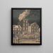Brand in Philadelphia - James Fuller Queen — gerahmtes Bild an der Wand