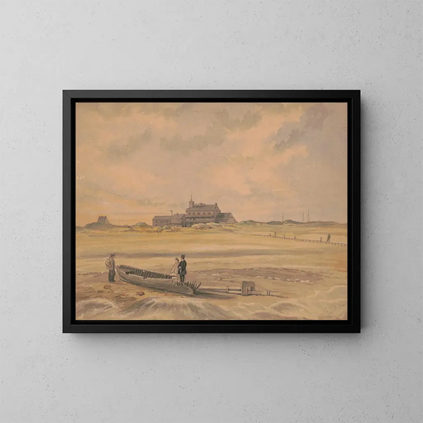 Hôtel Holtzken an Brigantine Beach - James Fuller Queen — gerahmtes Bild an der Wand