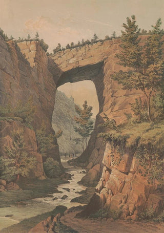 James Fuller Queen - The natural bridge Rockbridge County Va from a sketch by Maj Ths H Williamson.webp