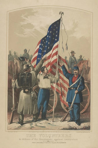 James Fuller Queen - The volunteers in defence of the government against usurpation 1861.webp