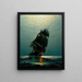 Schiff bei Nacht - James Gale Tyler — gerahmtes Bild an der Wand