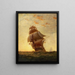 Schiffe auf See - James Gale Tyler — gerahmtes Bild an der Wand