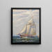 Schiff auf See - James Gale Tyler — gerahmtes Bild an der Wand