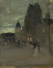 Straße in Oban bei Nacht - James Guthrie — Ansicht des Kunstwerks