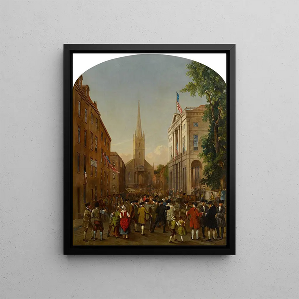 L'investiture de George Washington - James H. Cafferty — gerahmtes Bild an der Wand