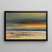 Strandlandschaft bei Sonnenuntergang - James Hamilton — gerahmtes Bild an der Wand