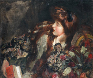 Kontemplation - James Jebusa Shannon — Ansicht des Kunstwerks