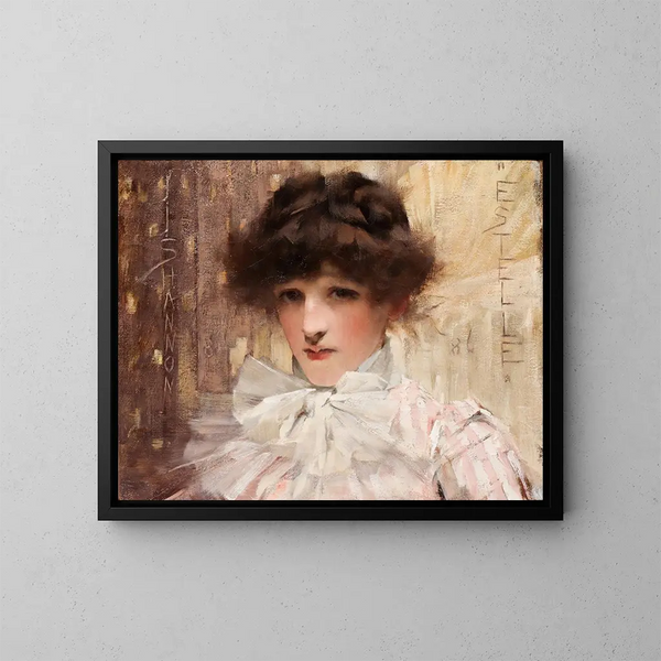 Estelle - James Jebusa Shannon — gerahmtes Bild an der Wand