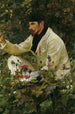 George Hitchcock arbeitend in seinem Garten in Egmond - James Jebusa Shannon — Ansicht des Kunstwerks