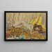 Nackt auf einer Tigerhaut (Konflikt der Fälle) - James Jebusa Shannon — gerahmtes Bild an der Wand
