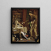 L'écuyer et le garde-chasse - James Lobley — gerahmtes Bild an der Wand