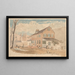 Place de Washington DC côté nord rue F près de la 15e rue vue du sud-ouest 17 décembre 1874 de 12 à 15 heures - James Madison Alden — gerahmtes Bild an der Wand