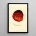 Malus domestica Spitzenberg - James Marion Shull — gerahmtes Bild an der Wand