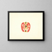 Apfel domestique Surprise - James Marion Shull — gerahmtes Bild an der Wand