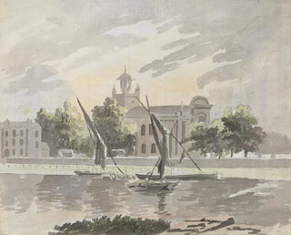 Ansicht der Kirche von Isleworth - James Miller — Ansicht des Kunstwerks
