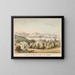 Vue de la ville et du port de San Francisco - James S Baillie — gerahmtes Bild an der Wand