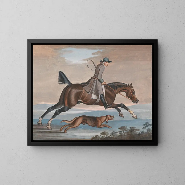 Jagd auf den Fuchs - James Seymour — gerahmtes Bild an der Wand