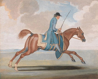 James Seymour - Racehorse at Exercise Ridden by a TrainingGroom.webp