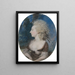Portrait von Frau Fitzherbert, Ehefrau von George IV - James Sharples — gerahmtes Bild an der Wand