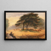 Liebespaar im Richmond Park - James Smetham — gerahmtes Bild an der Wand
