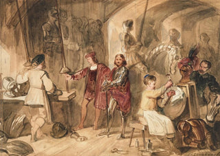 James Stephanoff - An armourers shop.webp