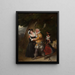 V Falstaff an der Herne's Oak, Die lustigen Weiber von Windsor, Akt V, Szene v - James Stephanoff — gerahmtes Bild an der Wand