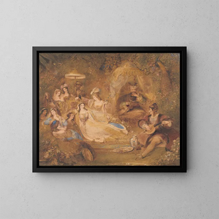 Lalla Rookh - James Stephanoff — gerahmtes Bild an der Wand