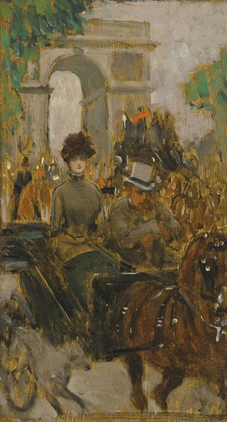 James Tissot - Carriage on the Avenue du Bois Paris.webp