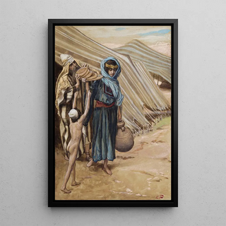 James Tissot - Hagar Departeth From Abraham.webp