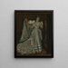 Dame und Dienstmädchen - James Tissot — gerahmtes Bild an der Wand